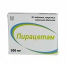 Пирацетам, табл. п/о пленочной 200 мг №60