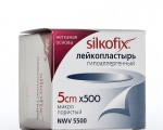 Пластырь, Silkofix (Силкофикс) р. 5смx500см №1 на нетканой основе