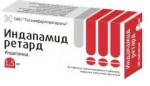 Индапамид ретард, таблетки пролонгированного действия покрытые пленочной оболочкой 1.5 мг 30 шт