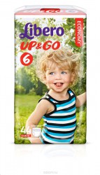 Подгузники-трусики 44 шт. Libero ап энд гоу экстра лардж 13-20 кг р. xl