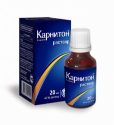 Карнитон, раствор 40% 20 мл 1 шт флакон с дозирующей пипеткой (капельницей)